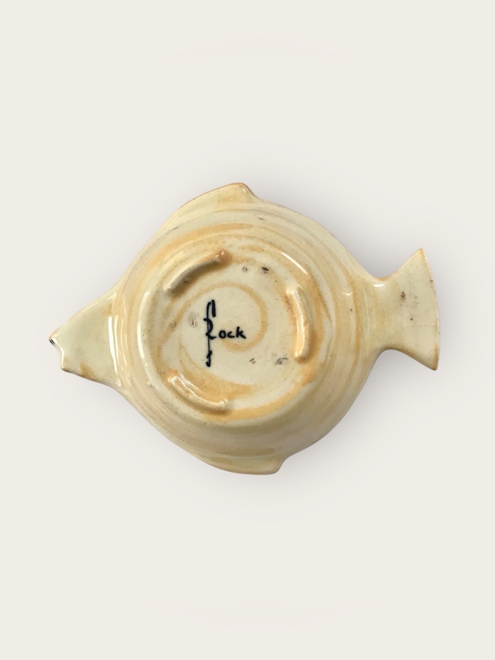Vintage 1950s Set of 4 Fish-Shaped Ceramic Ramekins by Frank Rock MCM - Picture 6 of 10